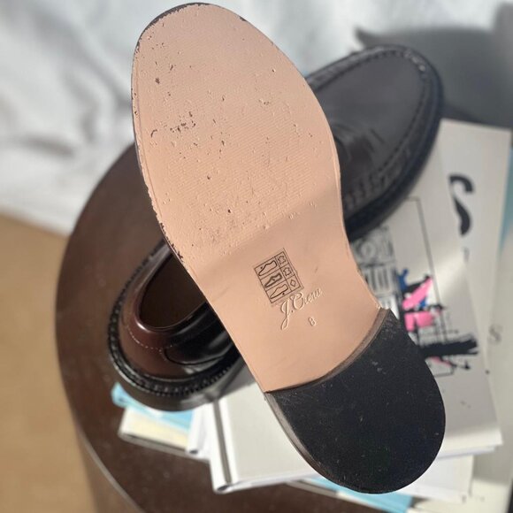 J. Crew Brown Leather Loafers - Picture 4 of 5